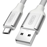 Adaptery i przejściówki - Unitek Premium przewód USB-microUSB Nylon Silver - miniaturka - grafika 1
