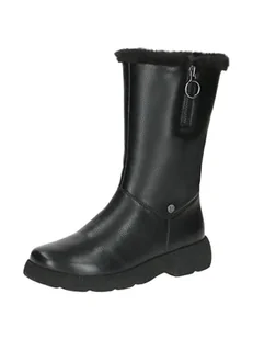 Caprice Damskie ciepłe buty 9-26452-43, modne kozaki, Black Nappa, 40 EU, Czarna papka, 40 EU - Kozaki damskie - miniaturka - grafika 1