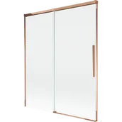 Parawany nawannowe - Mexen Rox parawan nawannowy 2-skrzydłowy rozsuwany 140 x 150 cm, transparent, różowe złoto - 8C9-140-001-60-00 - miniaturka - grafika 1