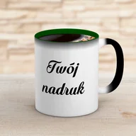 Kubki - Kubek magiczny CLASSIC z zielonym wnętrzem z Twoim nadrukiem - miniaturka - grafika 1