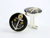 Spinki do mankietów i krawatów - PIRATE'S TREASURE III - Spinki z kotwicą, dla marynarza - miniaturka - grafika 1