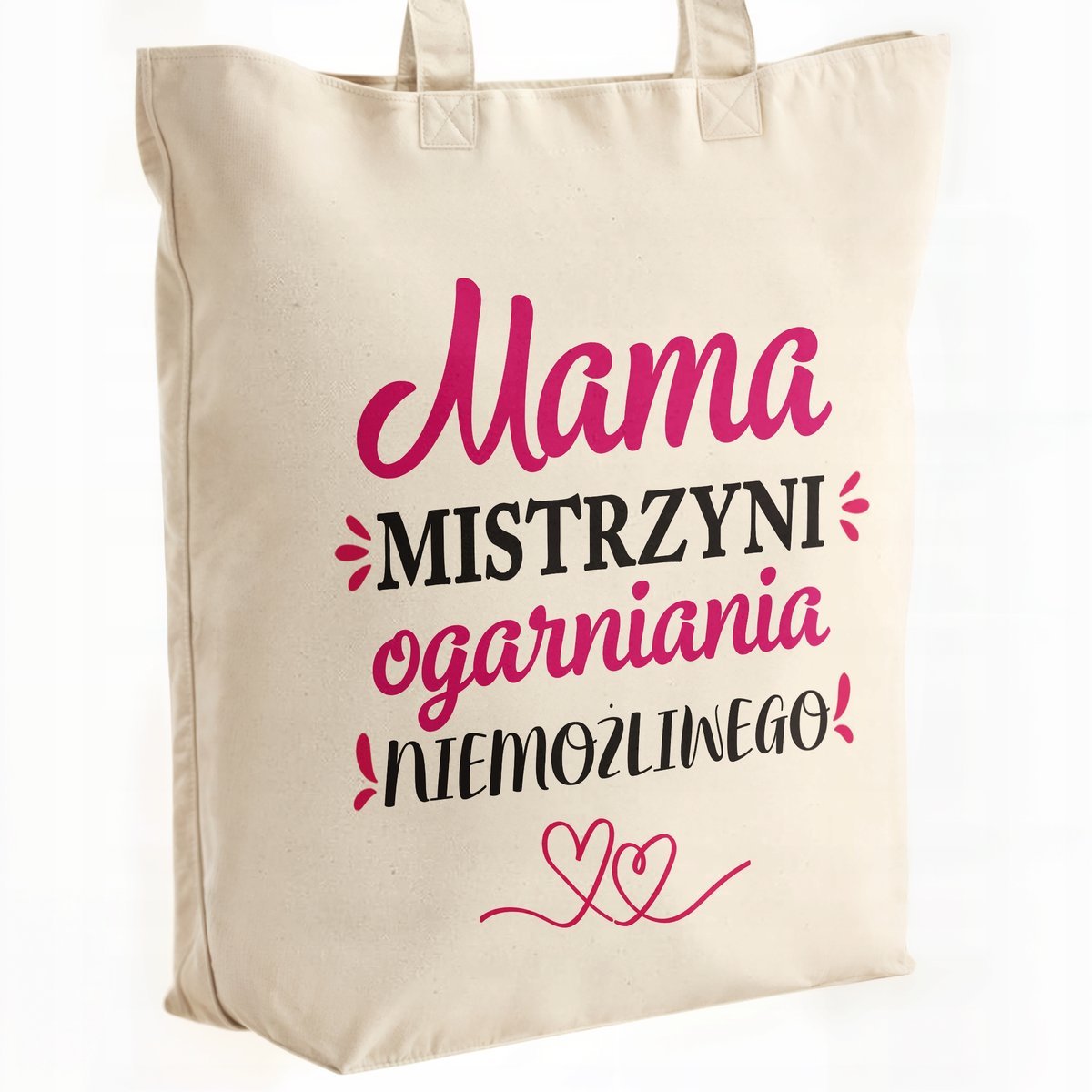 Torba bawełniana premium na zakupy Dzień Matki Prezent Mama Mistrzyni