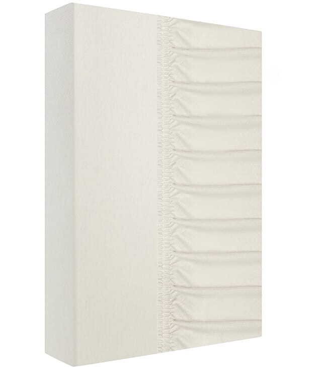 Prześcieradło, grube, jersey 100% bawełna 200x220cm Ekru