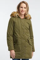 Kurtki damskie - Damska Kurtka Zimowa Mustang Parka Ivy Green 1006132 6421-M - miniaturka - grafika 1