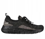 Buty sportowe damskie - Skechers 117113 Bkgd r. 38 czarny sportowy mesh - miniaturka - grafika 1