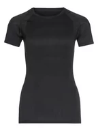 Koszulki sportowe damskie - Odlo Koszulka "Active Spine" w kolorze czarnym do biegania - miniaturka - grafika 1
