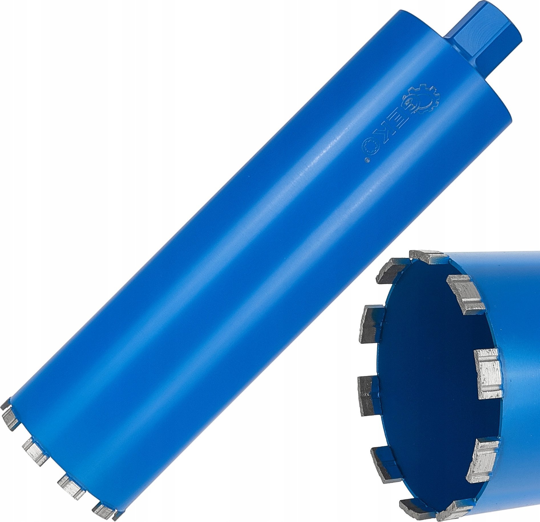 Geko Wiertło diamentowe koronowe do wiertnicy na sucho i mokro 122x10x450mm 10T 1.1/4