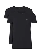Koszulki męskie - Gant Komplet 2 t-shirtów 900012008 Czarny Regular Fit - miniaturka - grafika 1