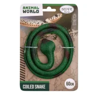 Figurki dla dzieci - Wąż gumowy zielony 60cm - miniaturka - grafika 1