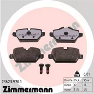 Klocki hamulcowe - Klocki hamulcowe - komplet ZIMMERMANN 23623.970.1 - miniaturka - grafika 1