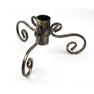 Stojaki choinkowe - Stojak choinkowy metalowy 30 x 45 x 7 cm złoty - miniaturka - grafika 1