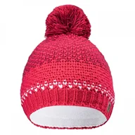 Czapki damskie - Czapka zimowa dziecięca Hi-tec HERVIN JR ROSE RED/BEET RED - miniaturka - grafika 1