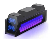 Gadżety dla graczy - Dobe Podwójna stacja ładująca do padów PS5 - miniaturka - grafika 1