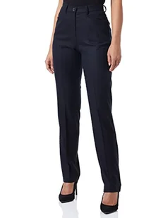 Raphaela by Brax Damskie spodnie Pauline MODERN Wool Flannel, Magic Waist, granatowe, 40 - Spodnie damskie - miniaturka - grafika 1