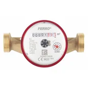Akcesoria hydrauliczne - Wodomierz suchobieżny 1/2" CW 2.5M3/H 90C FERRO - miniaturka - grafika 1