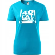 Koszulki i topy damskie - Damska Koszulka z Nadrukiem 40 lat minęło Prezent na Urodziny dla Niej turkusowy S - miniaturka - grafika 1