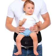 Nosidełka dla dzieci - Deryan Pack Basic Luxe Nosidełko - Siedzisko biodrowe - Czarny - miniaturka - grafika 1