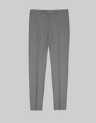 Spodnie męskie - spodnie amaroni do zestawu szary slim fit - miniaturka - grafika 1