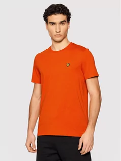Koszulki męskie - Lyle & Scott T-Shirt Plain TS400VOG Pomarańczowy Regular Fit - grafika 1