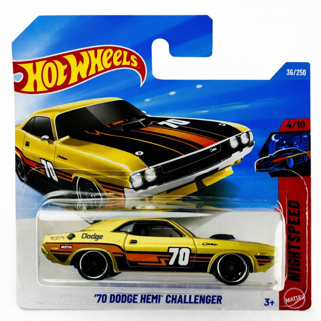 Mattel Hot Wheels 1:64 '70 DODGE HEMI CHALLENGER - JJJ07