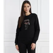 Bluzy damskie - Karl Lagerfeld Bluza ikonik 2.0 | Regular Fit - miniaturka - grafika 1