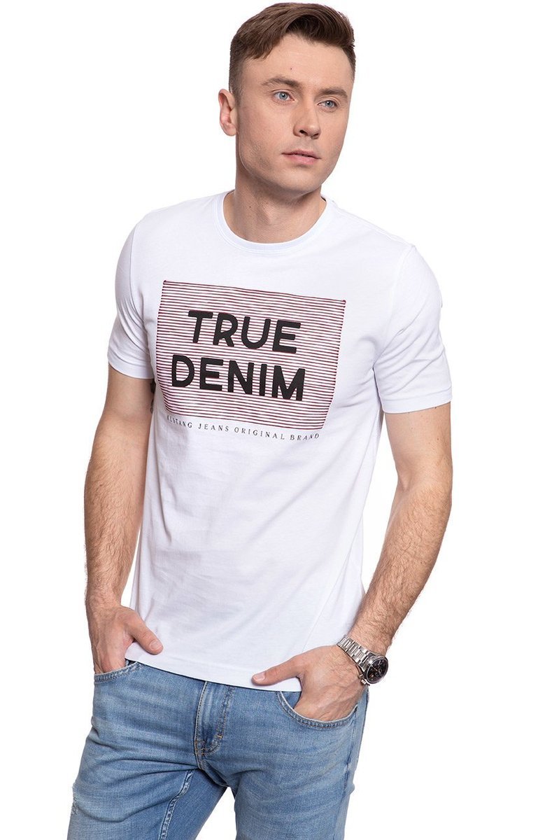 T-Shirt Męski Mustang Alex C Print 1009946 2045-M