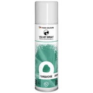 Dodatki do ciast w proszku - Food Colours Spray velvet zamsz turkusowy 250ml - miniaturka - grafika 1