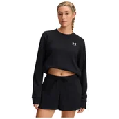 Bluzy sportowe damskie - Bluza damska Under Armour Rival Terry Crew Rozmiar: L / Kolor: czarny - miniaturka - grafika 1