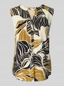 Koszulki i topy damskie - Top bluzkowy o kroju regular fit ze wzorem na całej powierzchni - miniaturka - grafika 1