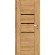 Drzwi wewnętrzne - Artens Drzwi wewnętrzne pokojowe Vinci Nero dąb burgund 80 lewe - miniaturka - grafika 1