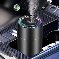 Nawilżacze powietrza - Dyfuzor olejków eterycznych do samochodu, nawilżacz, aromaterapia, chłodna mgiełka, przenośny, USB, kolorowy (czarny) - miniaturka - grafika 1