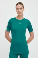 Koszulki sportowe damskie - Icebreaker t-shirt funkcyjny 125 ZoneKnit kolor turkusowy - miniaturka - grafika 1