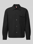 Kurtki męskie - Kurtka koszulowa z detalem z logo - miniaturka - grafika 1