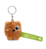 Plecaki - NICI 62039 breloczek do kluczy niedźwiedź "Powodzenia" 5 cm brązowy towarzysz do plecaka lub torby, uchwyt na klucze dla małych i dużych 62039 - miniaturka - grafika 1