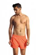 Kąpielówki męskie - Lorin F9541/V1 Pomarańczowe szorty plażowe - miniaturka - grafika 1
