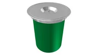 Kosze na śmieci - Franke KEA - Wbudowany kosz na śmieci F 12, zielony 134.0035.043 - miniaturka - grafika 1