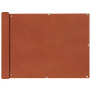 vidaXL Parawan balkonowy z tkaniny oxford, 90x600 cm, terakota vidaXL - Parawany - miniaturka - grafika 1