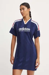adidas sukienka Tiro kolor granatowy mini prosta JG1323 - Sukienki - miniaturka - grafika 1