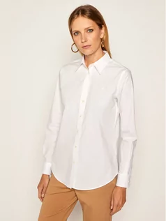 Koszule damskie - Ralph Lauren Lauren Koszula Chst Emb 200684553001 Biały Regular Fit - grafika 1