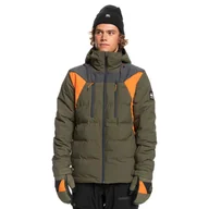 Kurtki narciarskie - Męska Kurtka ocieplana QUIKSILVER THE EDGE M SNJT CRE0 EQYTJ03387-CRE0 – Zielony - miniaturka - grafika 1