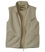 Swetry męskie - Kamizelka z kieszeniami Mężczyzna Atlas For Men - Kolor : Beżowy - Rozmiar : M - miniaturka - grafika 1