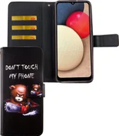 Etui i futerały do telefonów - Etui Samsung Galaxy A02s Etui na telefon komórkowy Pokrowiec ochronny z klapką i miejscem na kartę Czarny - miniaturka - grafika 1