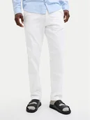 Spodnie męskie - Jack & Jones Spodnie materiałowe Kane 12274977 Biały Relaxed Fit - miniaturka - grafika 1