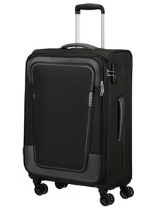 Walizka średnia American Tourister Pulsonic - asphalt black - Walizki - miniaturka - grafika 1