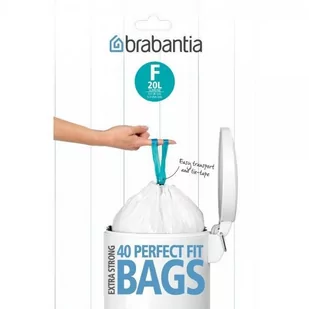 Brabantia Worki na śmieci (F) 20L Slim 375644 - MEGA PACZKA - Worki na śmieci - miniaturka - grafika 1