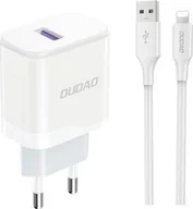 Ładowarki do telefonów - Dudao A20EU 1x USB-A + kabel USB-A - Lightning - miniaturka - grafika 1