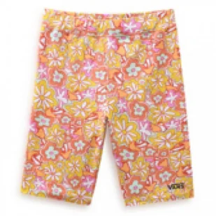 Damskie kolarki z nadrukiem Vans Flying V Print Legging Shorts - pomarańczowe - VANS - Spodnie sportowe damskie - miniaturka - grafika 1