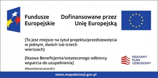 TABLICA UNIJNA 40x80cm Krajowy Plan Odbudowy, unia, PCV5 - Akcesoria BHP - miniaturka - grafika 1