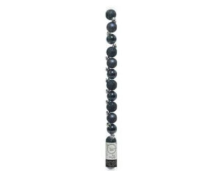 Małe Bombki Na Choinkę 3Cm Plastikowe Ozdobne X14 Granatowe - Bombki - miniaturka - grafika 1