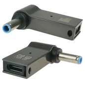 Kable - Przejściówka zasilania adapter wtyk USB-C do 4,5x3,0mm +pin HP Aluminium - miniaturka - grafika 1